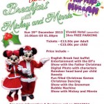 Breakfast with Mickey and Minnie 29th Dec 2013