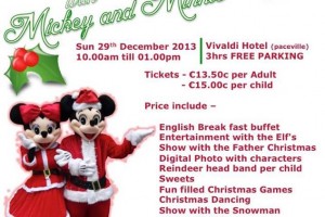Breakfast with Mickey and Minnie 29th Dec 2013