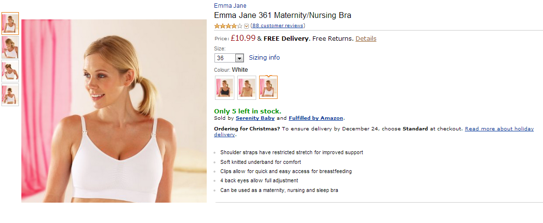 Emma Jane 361 Maternity Nursing bra
