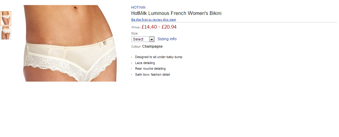 HotMilk Luminous French Women's Bikini  2 Amazon.co.uk  Clothing