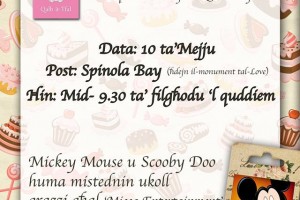 A cake sale on the 10th of May in aid of Qalb it-Tfal with the aim of helping NPICU