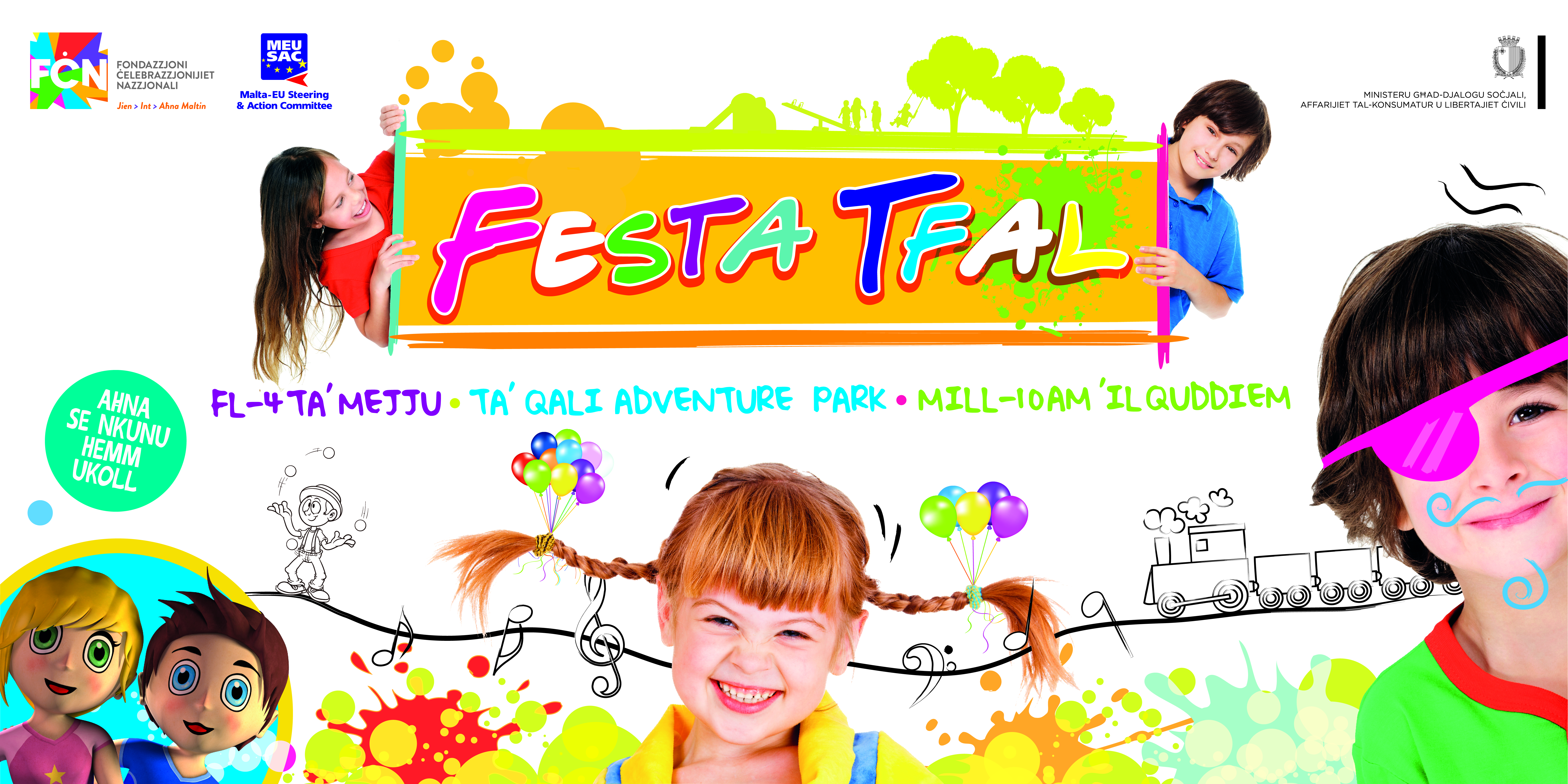 Festafal event 4 May 2014 at Ta Qali Adventure Park for 10 year old kids