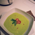 Chilled avocado summer soup
