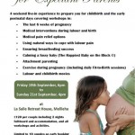 20 Euro off on a weekend retreat for expectant parents – 19-21 September