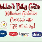 15% discount in December on Vtech, Fisher-Price, Chicco, Lamaze, Tiny Love and Leap Frog toys