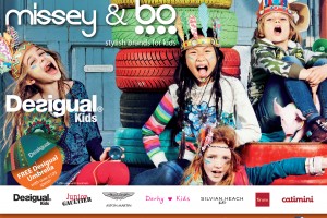 Free Desigual umbrella and 10% discount on stylish clothing brands for kids at Missey & Bo