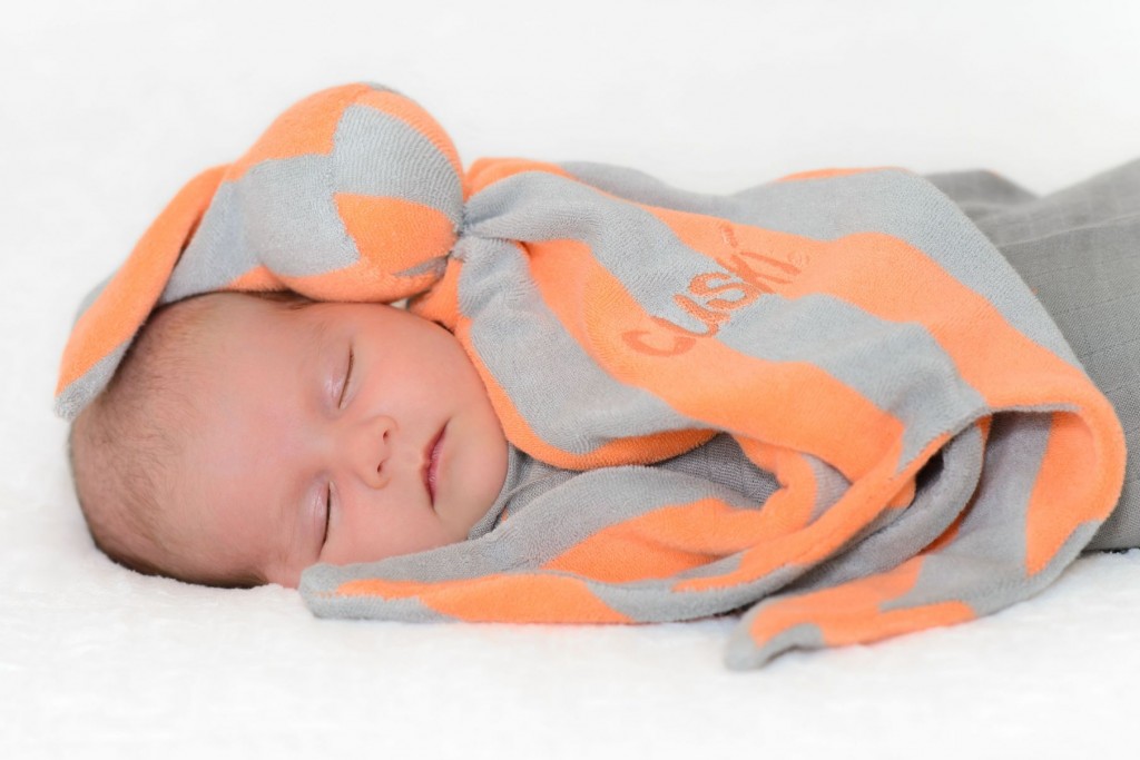 Cuski Original Fabby Bright Cotton Terry Baby Comforter - Mint/Grey, Soft & Snuggly