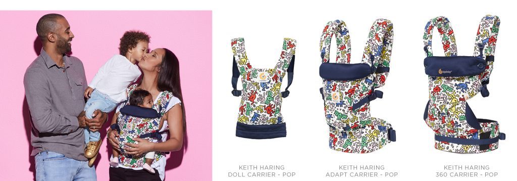 keith haring baby carrier